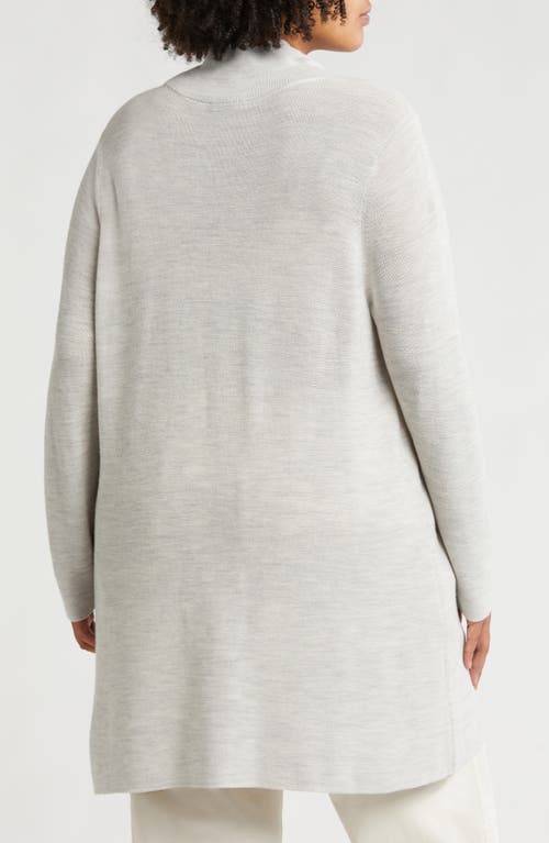 Shop Eileen Fisher Wool Mock Neck Tunic In Sea Salt