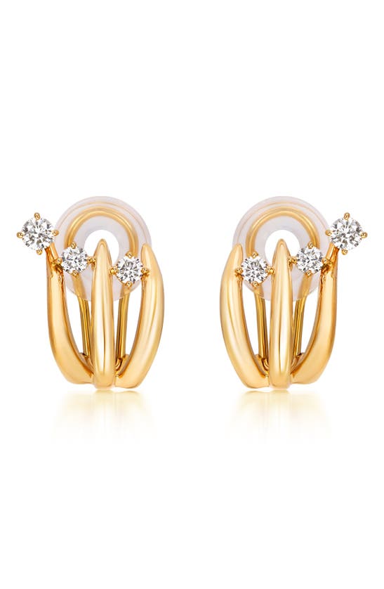 Shop Hueb Diamond Drop Earrings In Yellow Gold