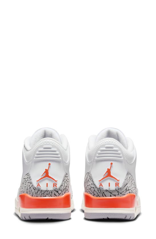 Shop Jordan Air  3 Retro Basketball Sneaker In White/ Cosmic Clay/ Sail/ Grey