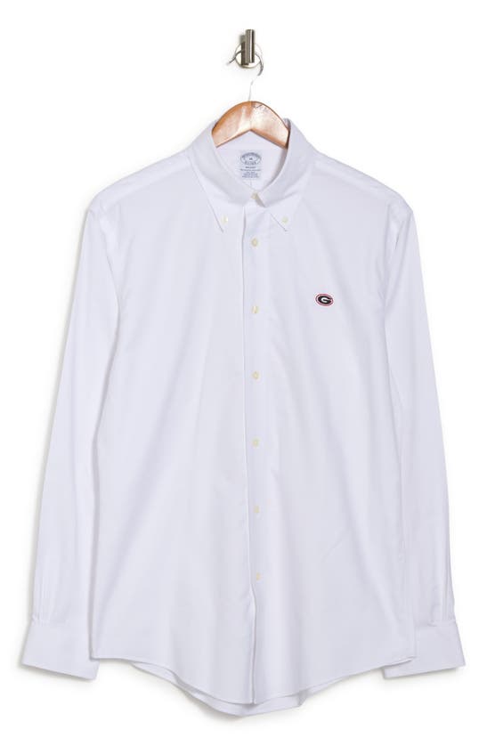 BROOKS BROTHERS UNIVERSITY OF GEORGIA COLLEGIATE POPLIN SHIRT