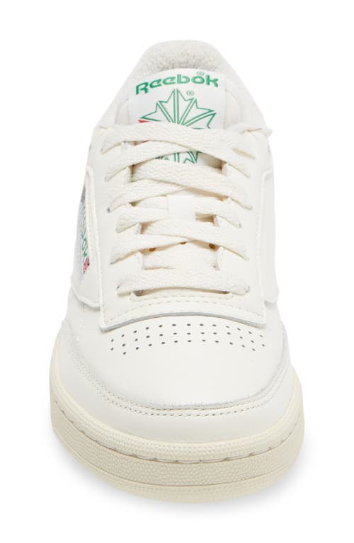 Shop Reebok Club C 85 Sneaker In Chalk/alabaster/glen Green