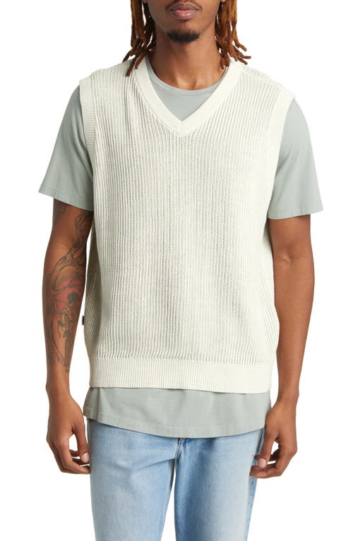 Obey Clynton V-Neck Sweater Vest Unbleached Multi at Nordstrom,