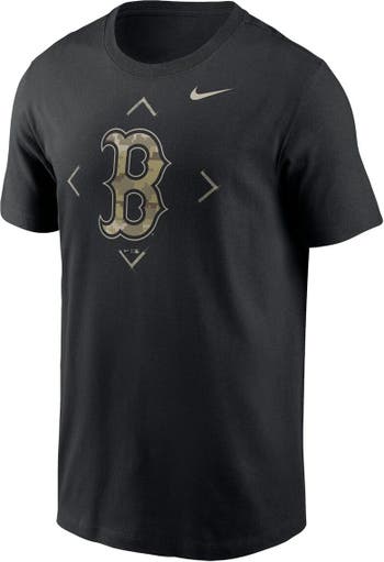 Nike Men's Nike Black Boston Red Sox Camo Logo T-Shirt