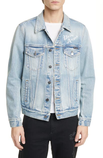 PALM ANGELS SACRED HEART DENIM JACKET,PMYE013S203430188588