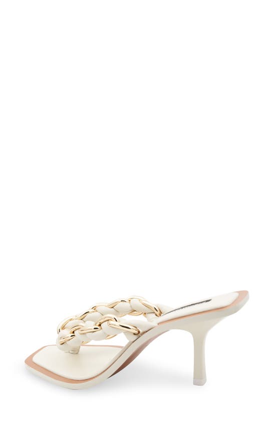 Shop Bcbgmaxazria Mistia Chain Braided Sandal In Optic White
