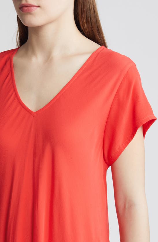 Masai Copenhagen Nebili V-neck Shift Dress In Hibiscus