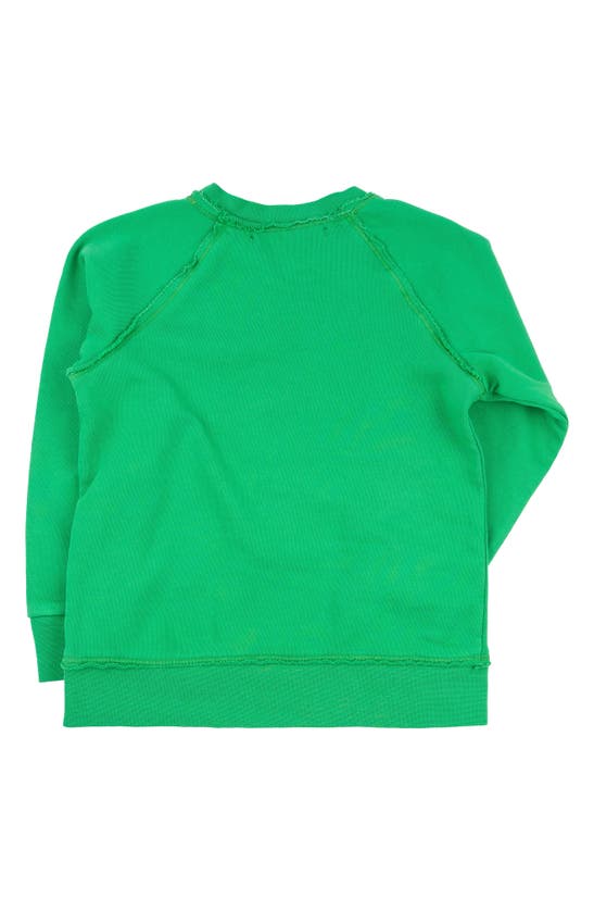 Shop Miki Miette Kids' Iggy French Terry Sweatshirt In Shamrock