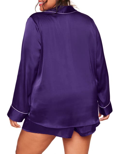 Adore Me Sammi Pajama Set In Dark Purple