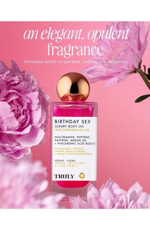 Shop Truly Beauty Birthday Sex Luxury Body Oil In No Color