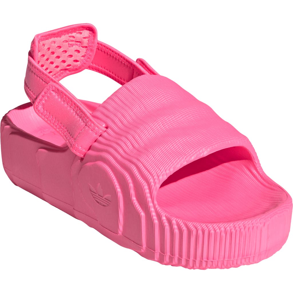 Adidas Originals Adidas Adilette 22 Platform Slingback Sandal In Lucid Pink/lucid Pink/black