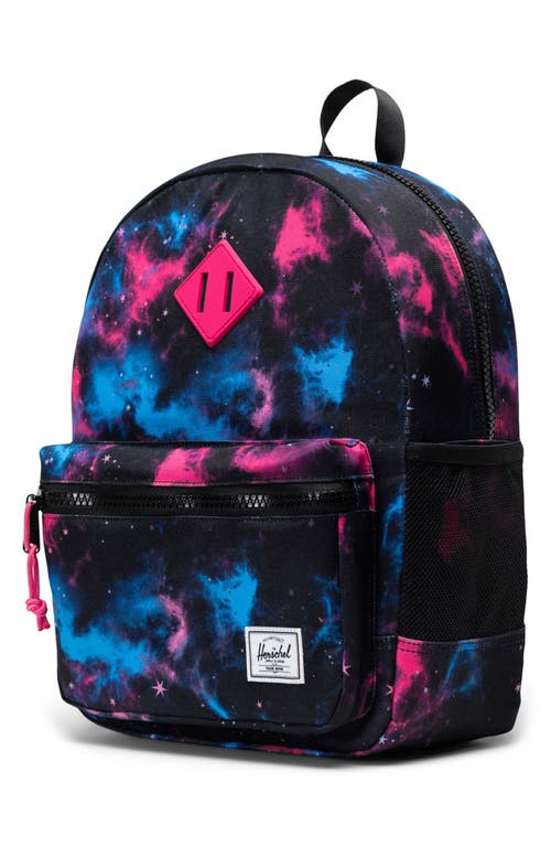 Shop Herschel Supply Co . Kids' Heritage Recycled Polyester Backpack In Fuschia Purple Galaxy