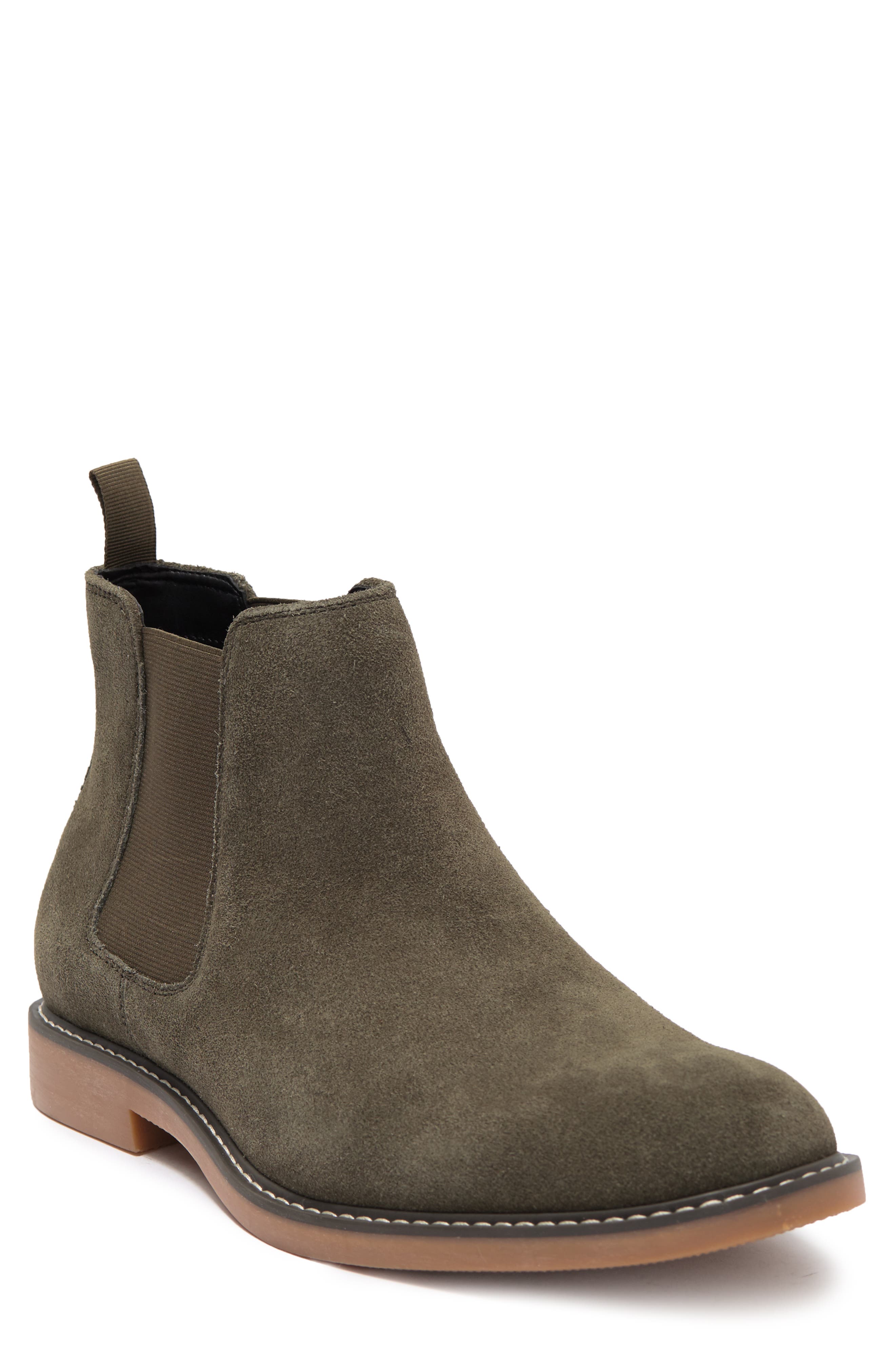 Abound Zane Suede Chelsea Boot In Olive Suede ModeSens