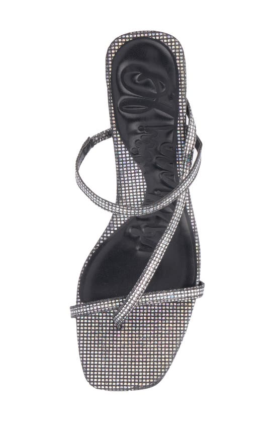 Olivia Miller Angelic Rhinestone Sandal In Black