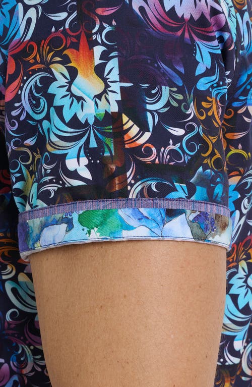 Robert Graham Orting Short Sleeve Button Down Shirt In Blue Multi