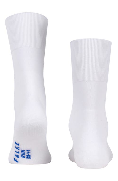 Shop Falke Gender Inclusive Run Crew Socks In White