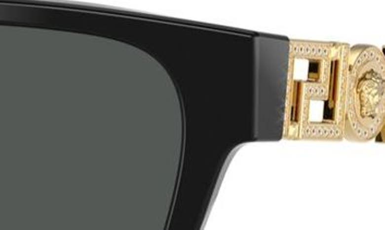 Shop Versace 56mm Butterfly Sunglasses In Black