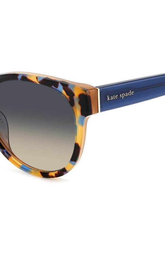 Kate Spade Nathalie 55mm Gradient Round Sunglasses In Blue