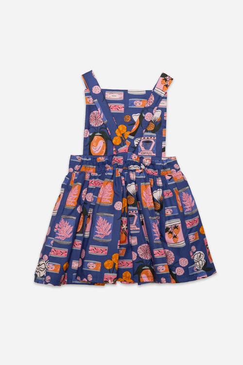 Worthy Threads Pinafore Dress In Blue Multi