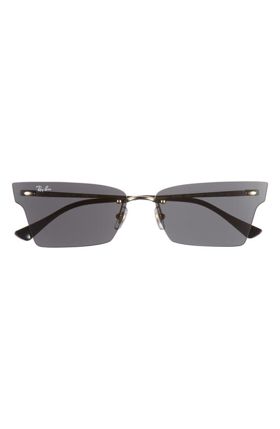RAY BAN RAY-BAN 64MM FRAMELESS BUTTERFLY SUNGLASSES