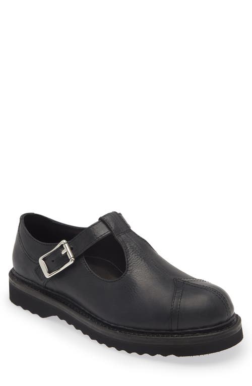 OUR LEGACY Camden T-Strap Derby Car Tire Black Leather at Nordstrom,