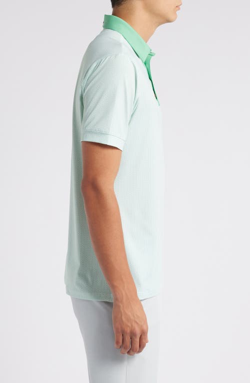 Shop Mizzen + Main Mizzen+main Versa Performance Polo In Lime Triangle Geo