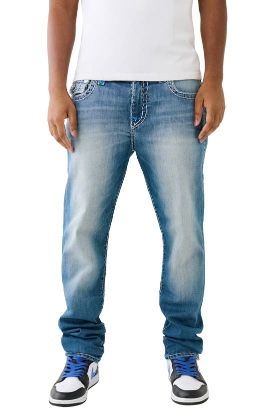 Shop True Religion Brand Jeans Rocco Flap Super T Skinny Leg Jeans In North Sea