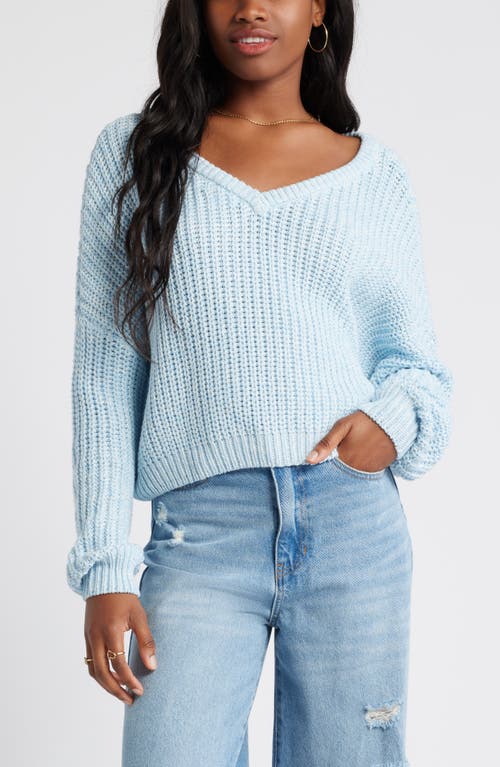 Shop Bp. Relaxed Reversible Sweater In Blue Falls Marl