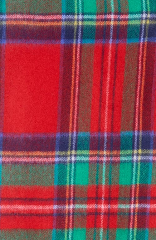 Nordstrom Rack Cashmere Scarf In Red Multi Plaid