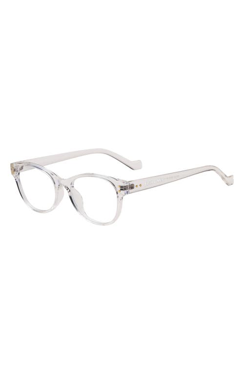 Montreal 60mm Round Blue Light Blocking Glasses in Clear/Clear