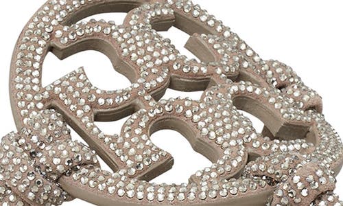 Tory Burch Miller Knotted Pavé Knotted Sandal In Dark Clay