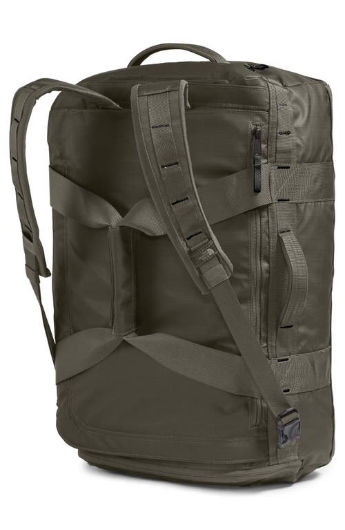 Shop The North Face Base Camp Voyager 42l Duffle Backpack In New Taupe Green/tnf Black-npf