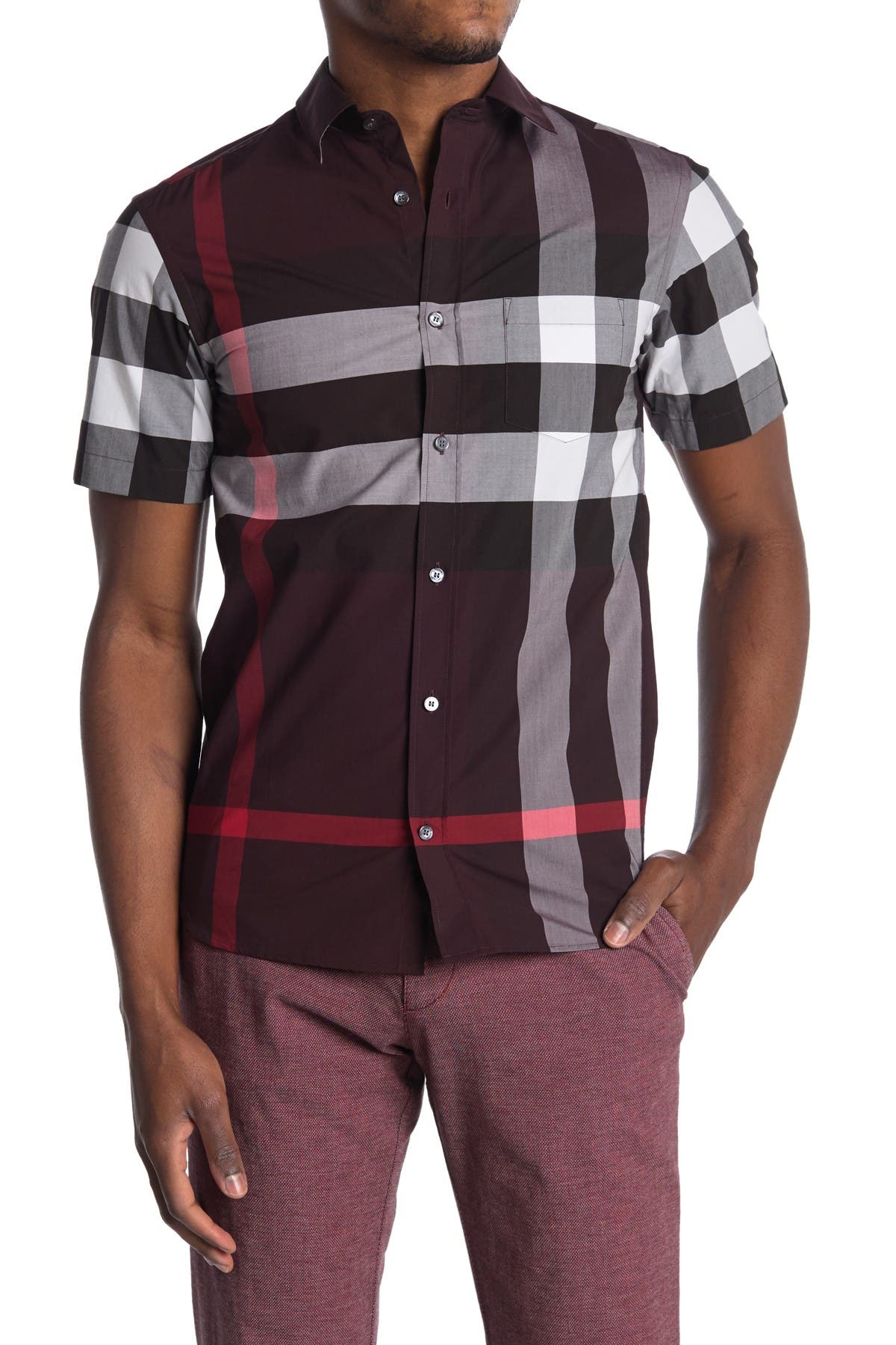 burberry dress shirt short sleeve