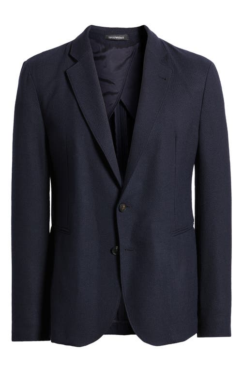 EMPORIO ARMANI EMPORIO ARMANI TEXTURED WOOL SPORT COAT 