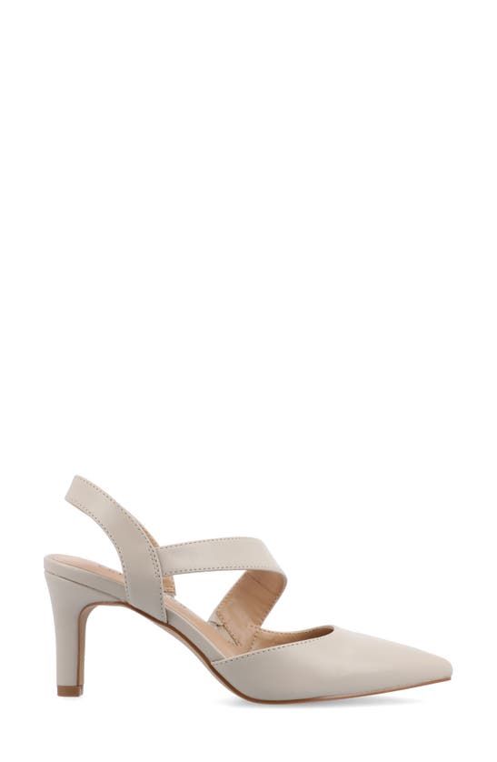 Shop Journee Collection Scarlett Pointed Toe Pump In Grey