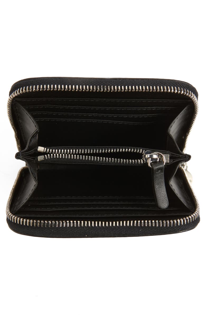 Marine Serre Crescent Calfskin Leather Wallet on a Chain | Nordstrom