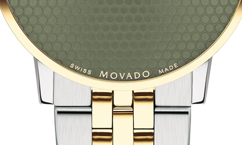 Shop Movado Museum Classic Bracelet Watch, 40mm In Green