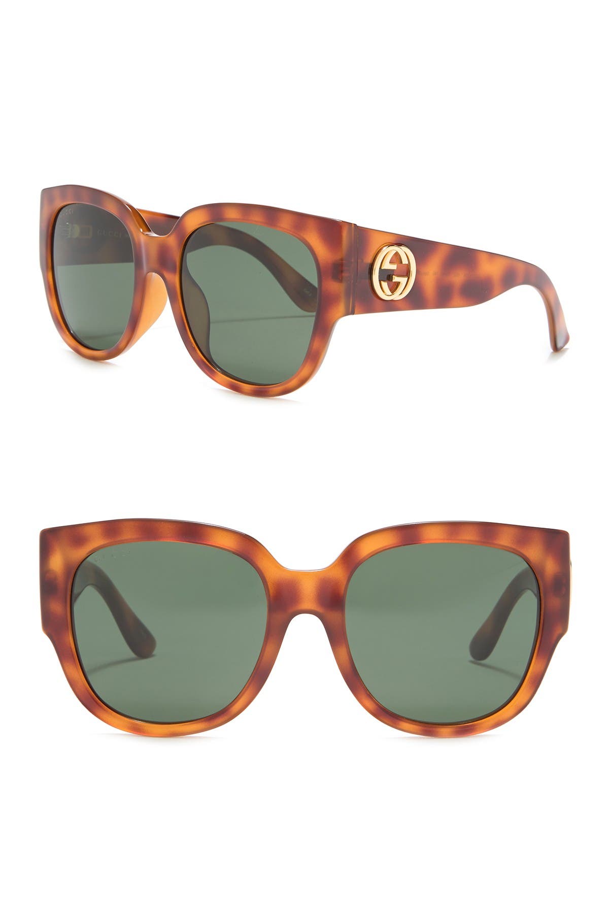gucci 55mm square sunglasses