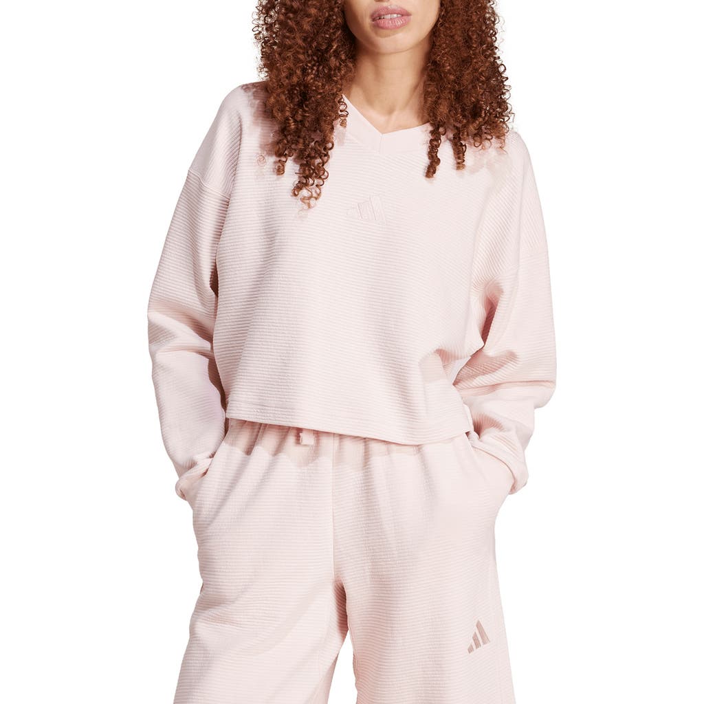 ADIDAS ORIGINALS ADIDAS ALL SZN RIB V-NECK SWEATSHIRT