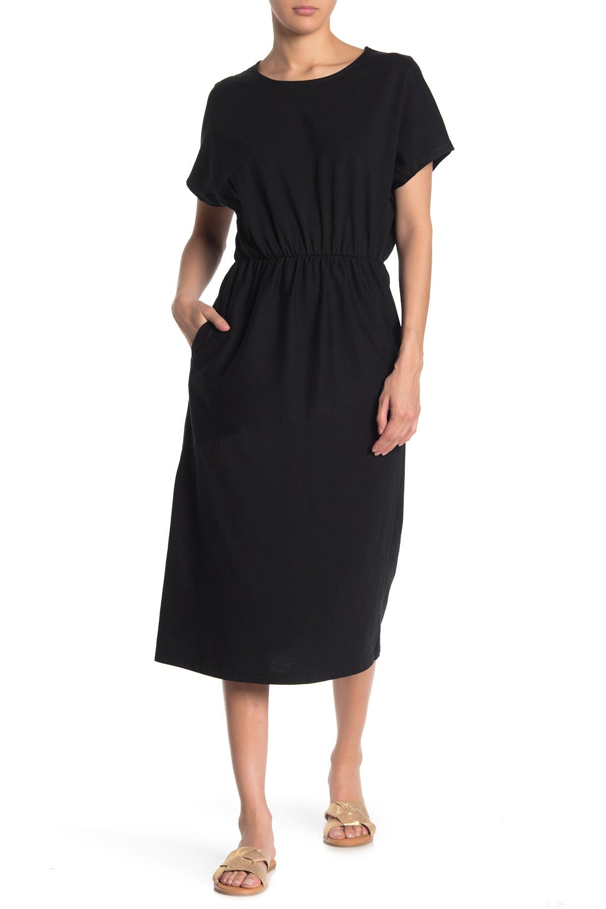 MELLODAY | Dolman Sleeve Elastic Waist Dress | Nordstrom Rack