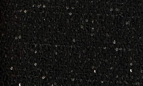 ENGLISH FACTORY ENGLISH FACTORY SEQUIN TWEED BUTTON UP MINIDRESS