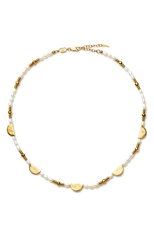 Missoma Zenyu Seed Pearl Choker Necklace in Gold