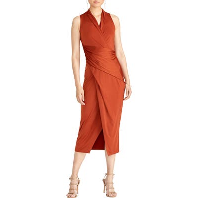 Rachel Rachel Roy Bret Gathered Jersey Sheath, Metallic