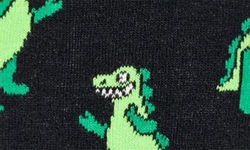 Shop Happy Socks Inflatable Dino Socks In Black