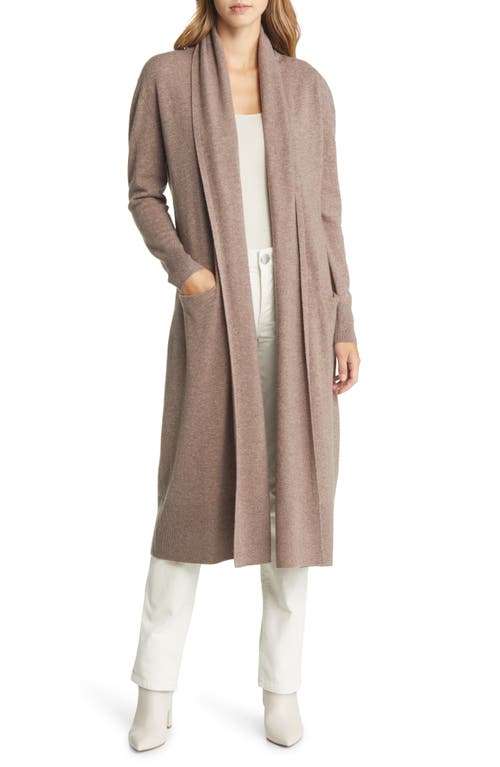 Nordstrom Wool & Cashmere Cardigan in Brown Taupe