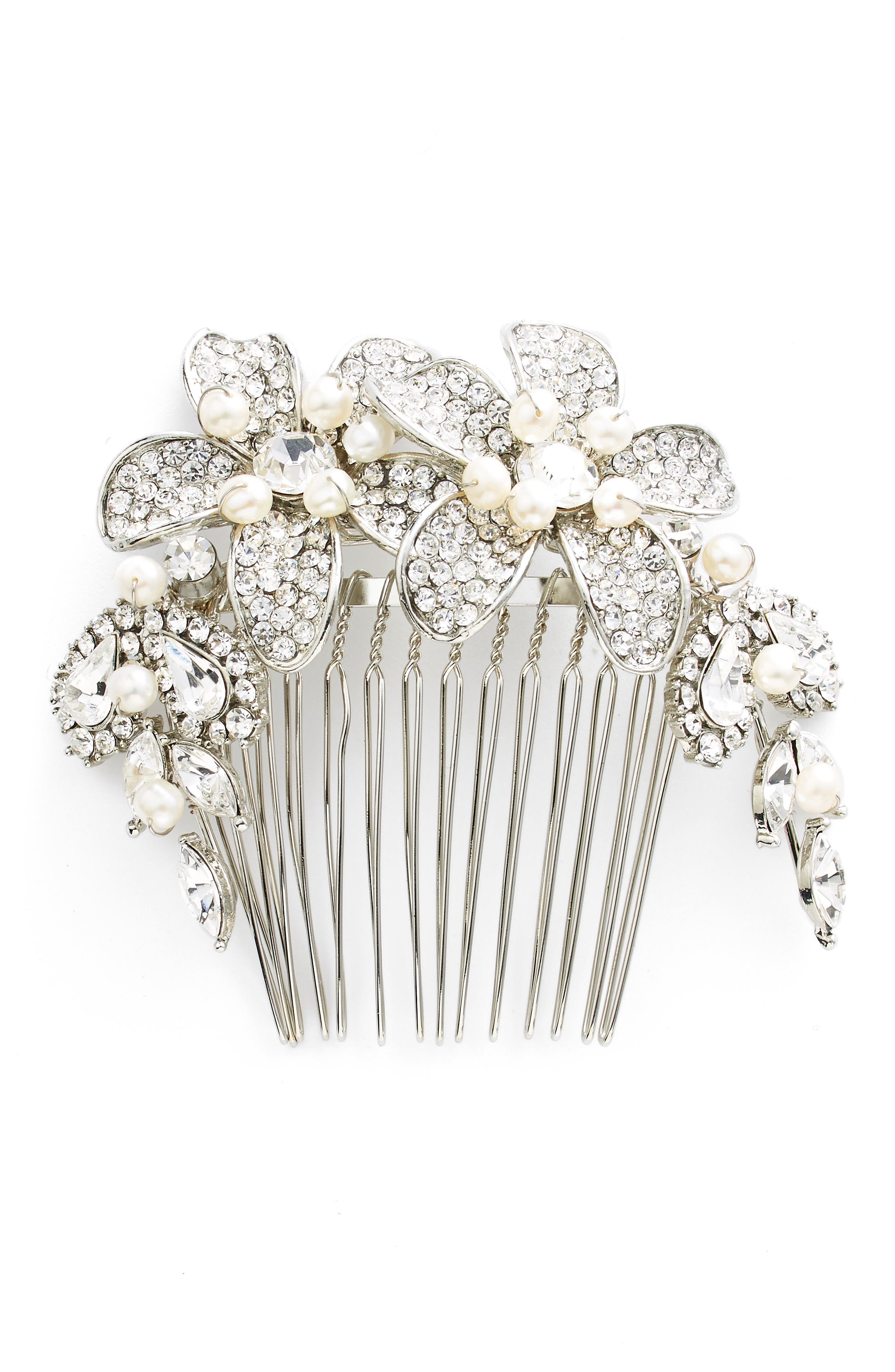 Wedding Belles New York Bead & Crystal Head Comb Nordstrom