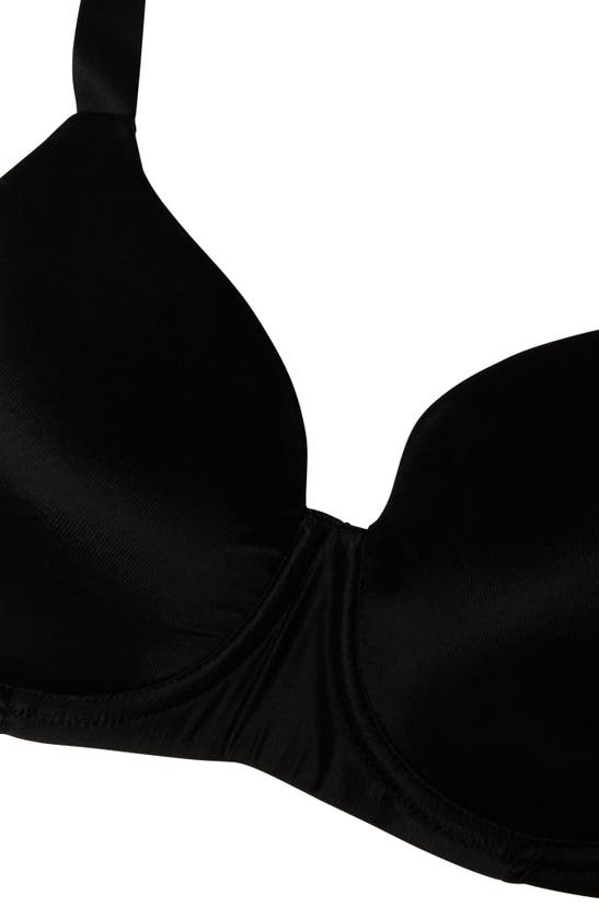 Shop Wolford Sheer Touch Soft Cup Underwire Bra In Black