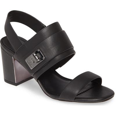 Karl Lagerfeld Paris Jaylynn Sandal, Black