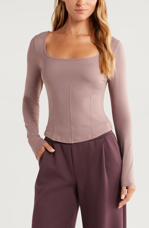 ZELLA ZELLA CONTOUR SEAM KNIT TOP