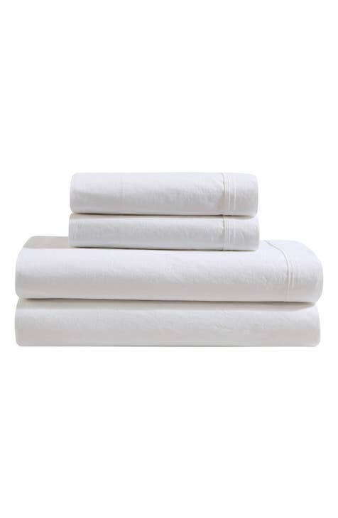 Washed 200 Thread Count Percale Sheet Set