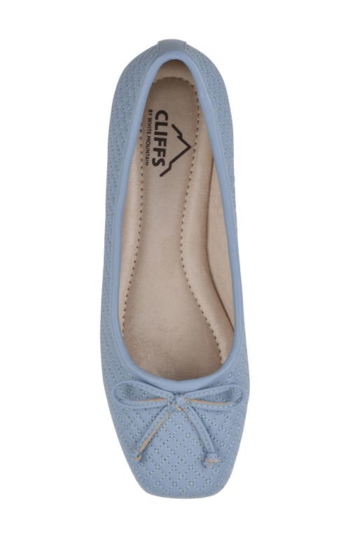 Cliffs By White Mountain Bessy Ballet Flat In Carolina/blue/smooth